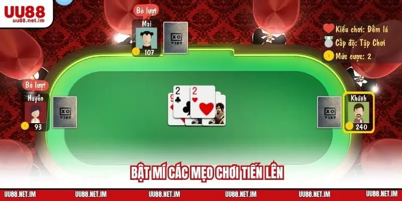 Bật mí các mẹo chơi tiến lên